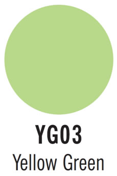 copic marker color yellow green yg03